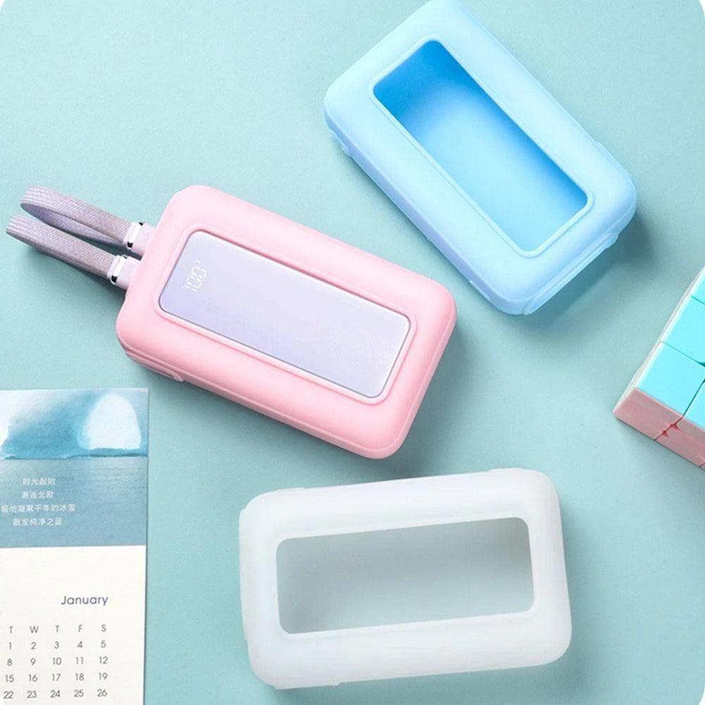 Power Bank, High-Speed Portable Charger with Built-in Cable Battery Pack#
