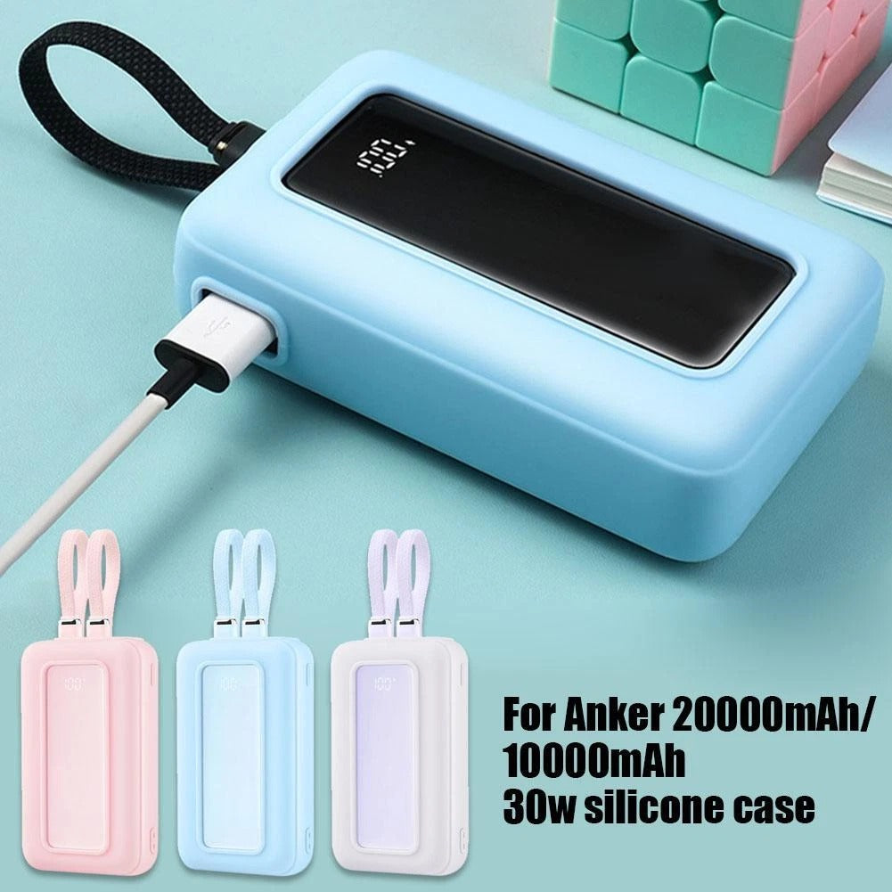 Power Bank, High-Speed Portable Charger with Built-in Cable Battery Pack#