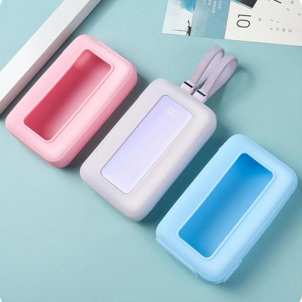 Power Bank, High-Speed Portable Charger with Built-in Cable Battery Pack#