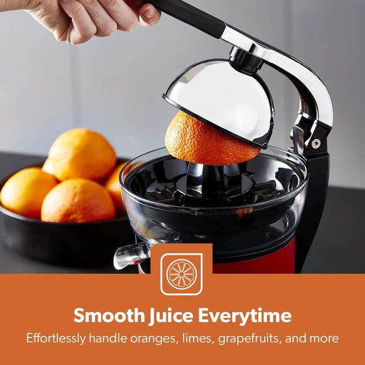 GEEPAS Electric Citrus Juicer Orange Fruit Squeezer Juice Extractor 2 Cones