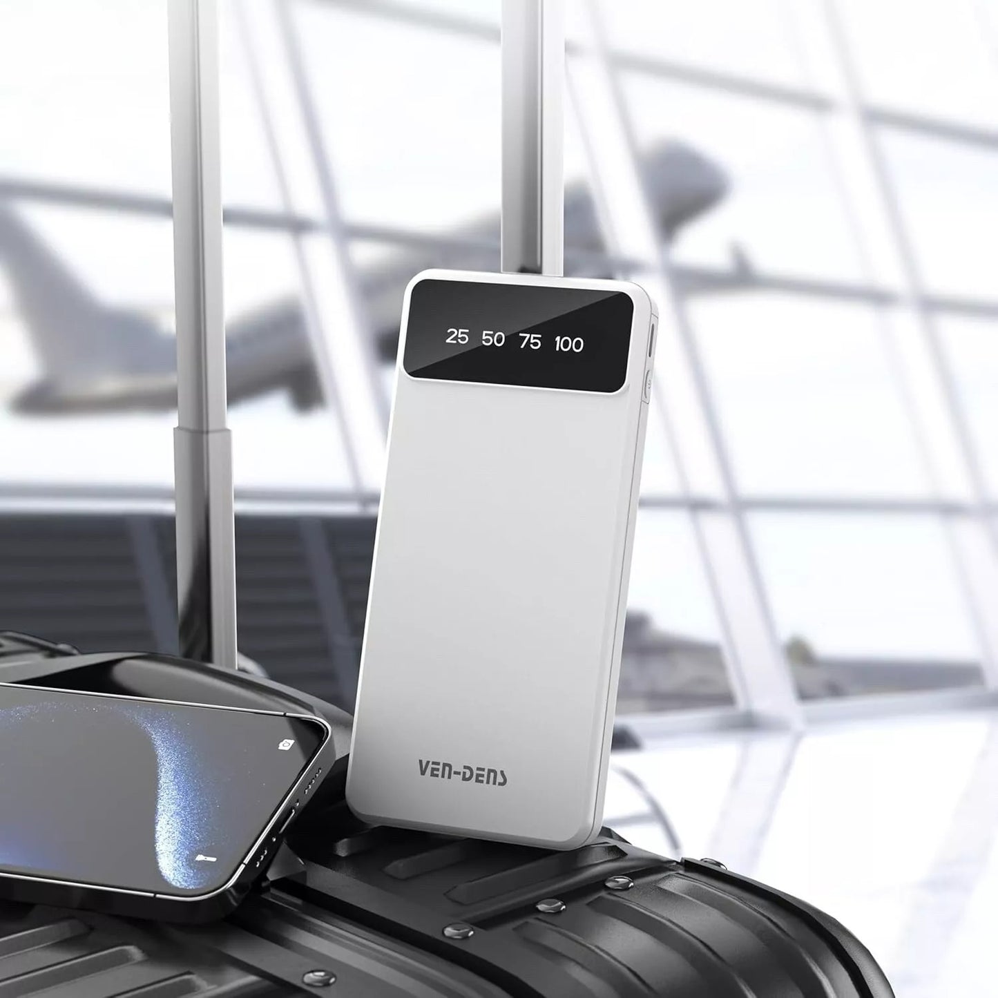 Ven-Dens 10000mAh 3-in-1 Power Bank with Built-in Cables | 1 YEAR WARRANTY