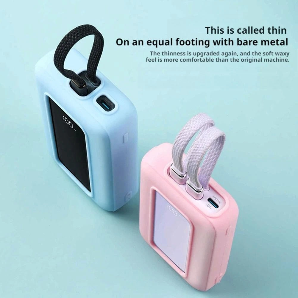 Power Bank, High-Speed Portable Charger with Built-in Cable Battery Pack#