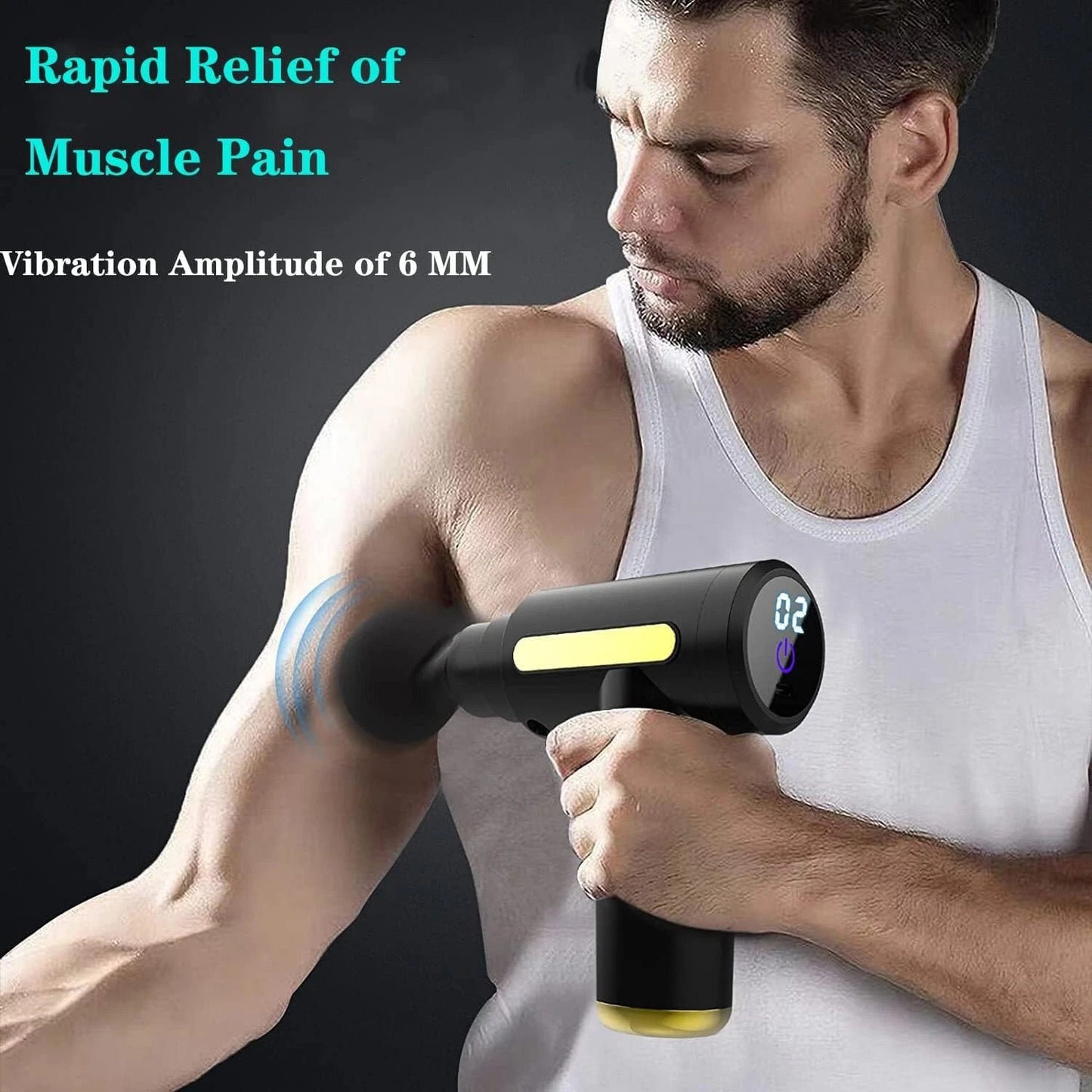 Mini Massage Gun Deep Muscle Percussion Massager Vibration For Back Body Therapy